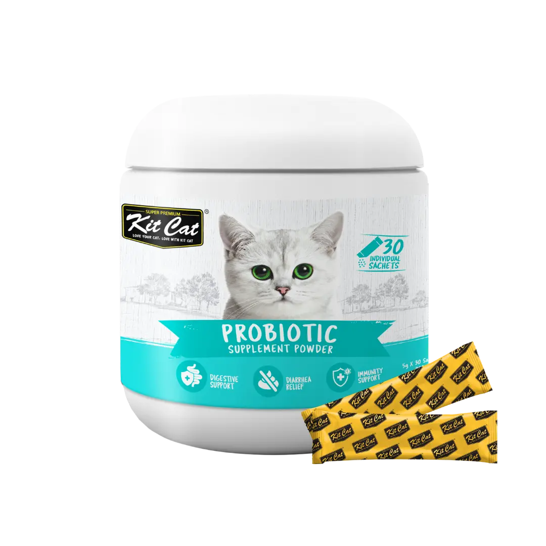 Kit Cat Probiotic Supplement Powder 30 Sachets x 5g (150g) Kit Cat